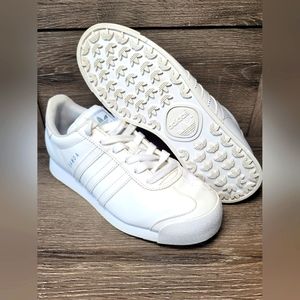 Adidas Originals Samoa Triple White Athletic Sneakers. Size 5.5